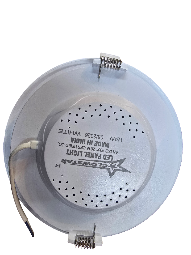 15W Glowstar round 6-inch PC panel light back product photo